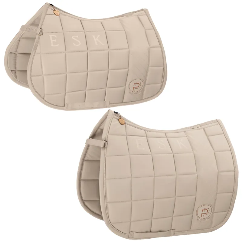 Eskadron Big Square Faux Leather Saddlecloth Platinum SS23 - Tan Taupe 